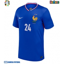 Camisa de Futebol França Ibrahima Konate #24 Equipamento Principal Europeu 2024 Manga Curta